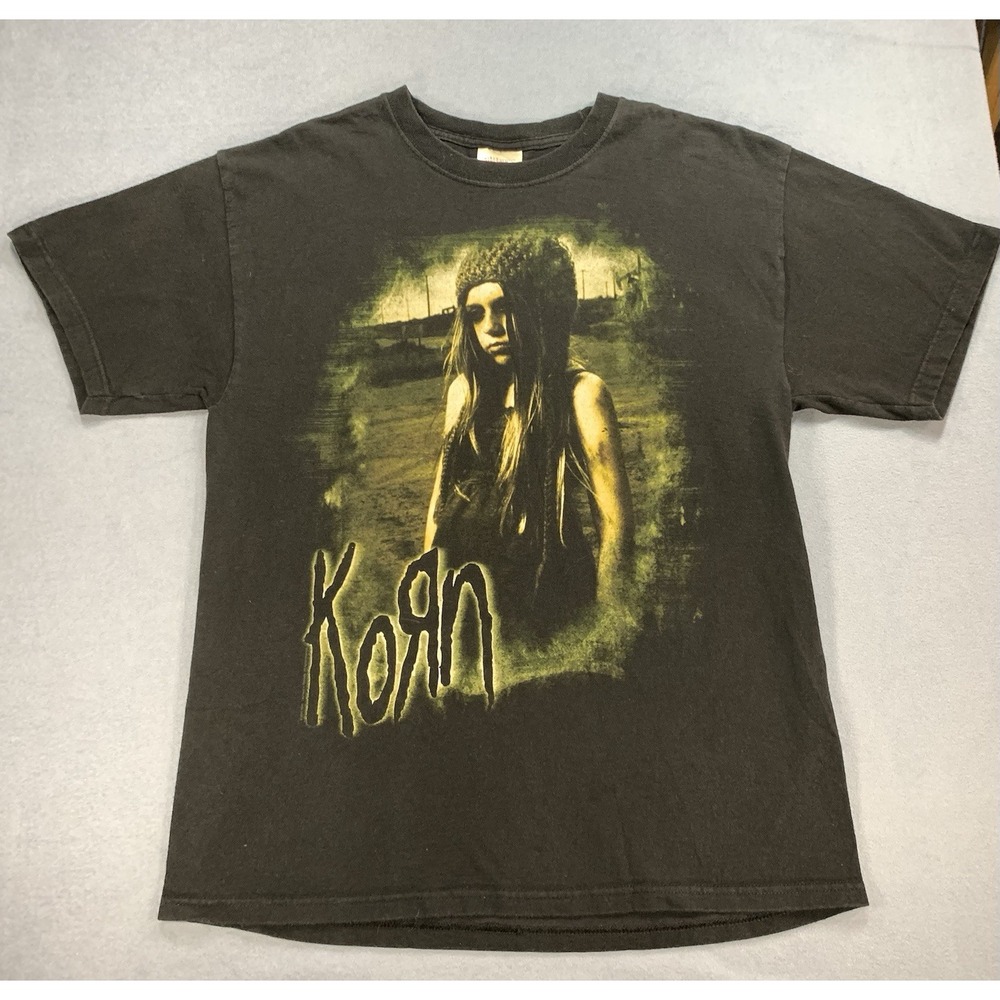 Korn Remember Who Are You 2011 Nu Metal Tour Band T Shirt Faded Black Size Large